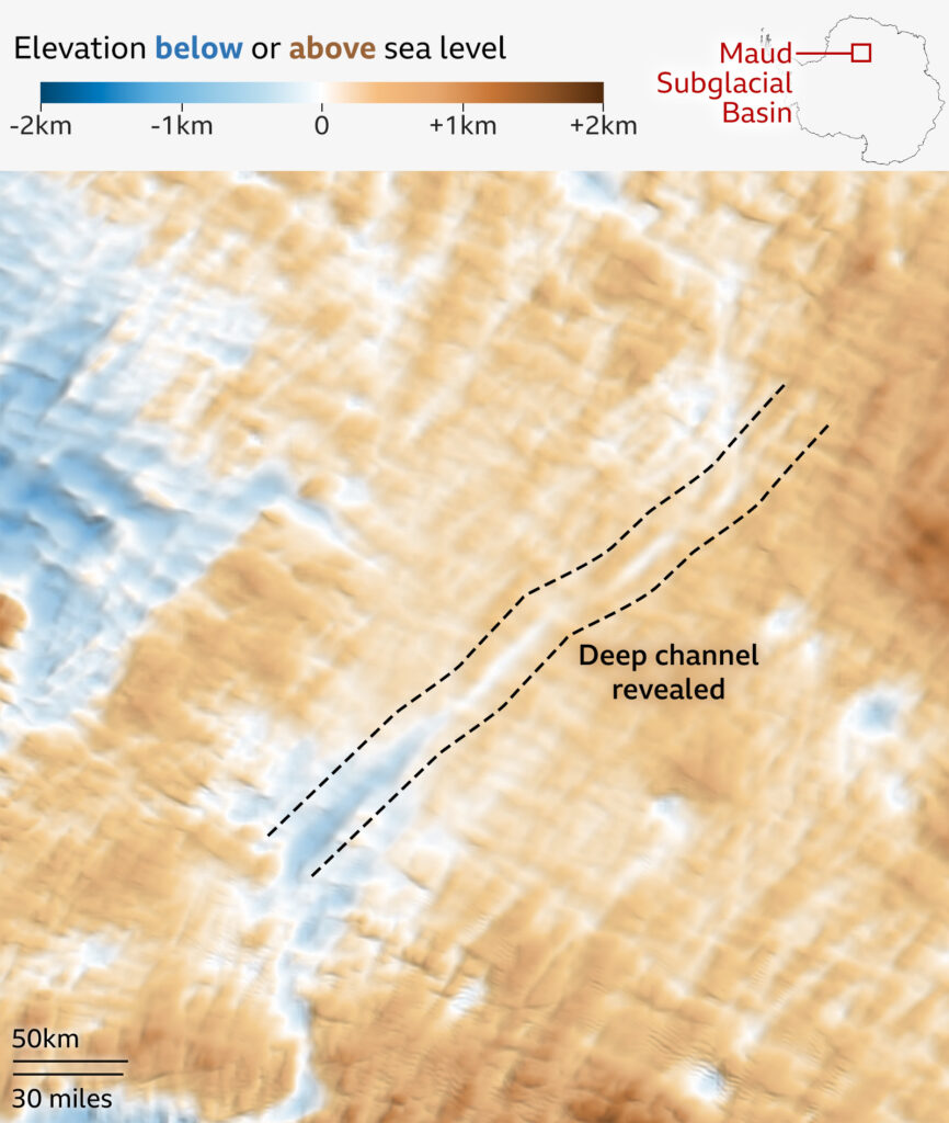 Ландшафт під крижаною поверхнею Антарктиди розкритий у безпрецедентних деталях