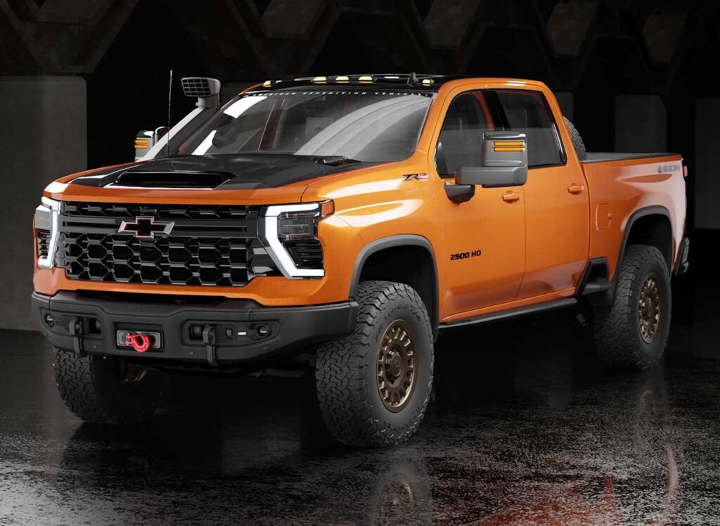 Chevy Silverado HD ZR2 Bison від AEV неможливо пропустити в Tangier Orange