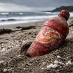 Екологічний арт-проєкт на Оркнейських островах: скульптура з пластикового сміття 1960-х років як маніфест проти забруднення океану.