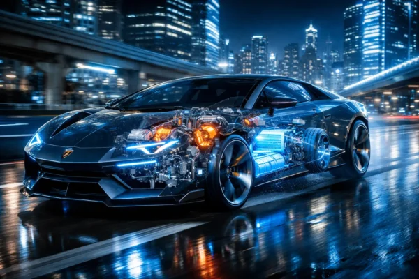 Lamborghini Lanzador 2029 концепт у синьому кольорі; Стефан Вінкельманн обговорює перехід на гібридні двигуни PHEV для суперкарів