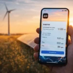 Рахунок за комунальні послуги в Україні на фоні прапора та графік зростання тарифів на енергоносії 2026 прогноз МВФ