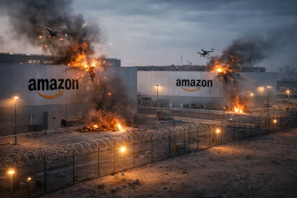 Пошкоджені дронами центри обробки даних AWS в ОАЕ та Бахрейні