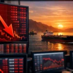 Падіння фондових індексів Азії та зростання цін на нафту Brent