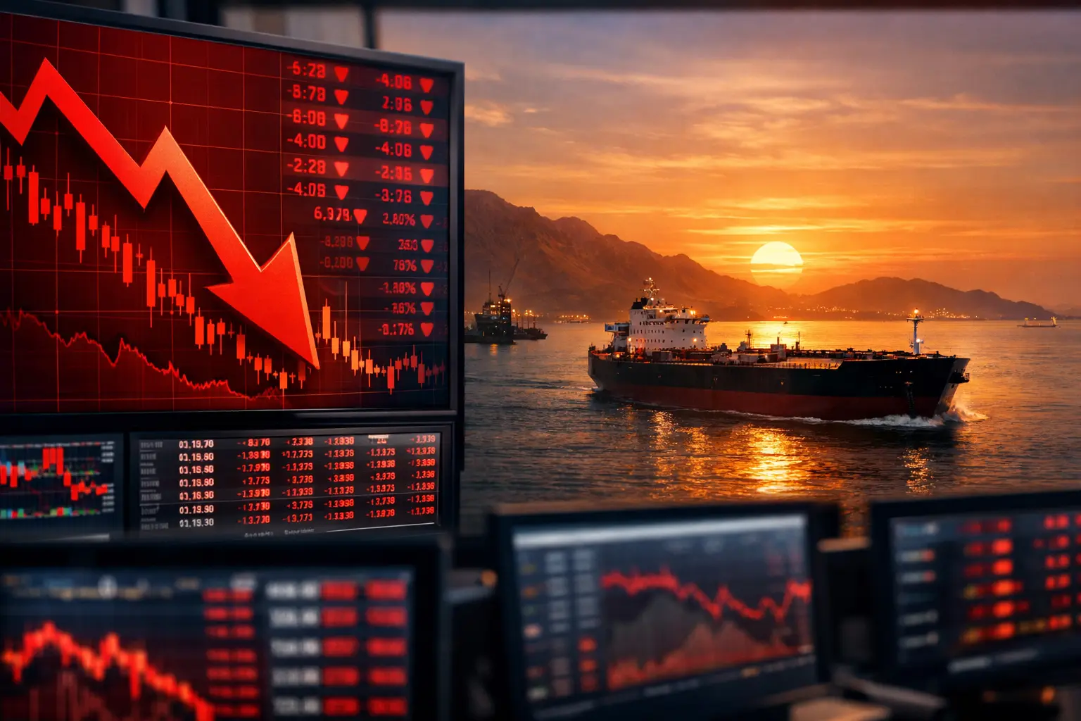 Падіння фондових індексів Азії та зростання цін на нафту Brent