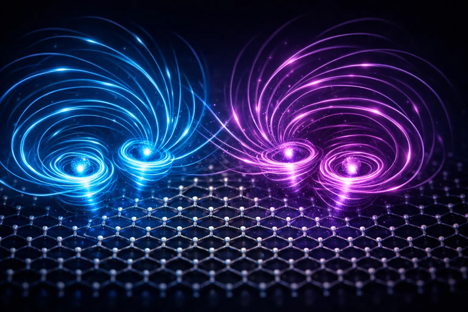 Візуалізація нанорозмірних магнітних вихорів, що формуються в атомно тонкому кристалічному шарі