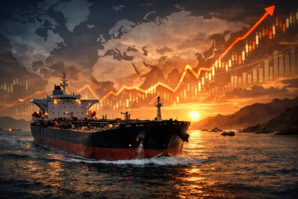 Танкер у Ормузькій протоці на тлі зростання світових цін на нафту
