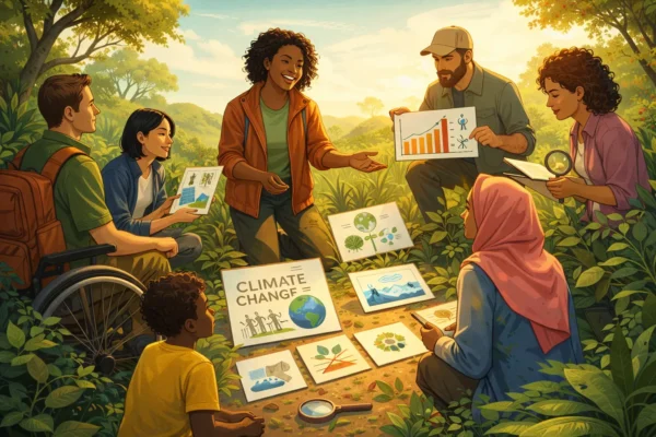 Учасники інклюзивного екологічного курсу в Північній Ірландії вивчають природу та екологічні звички