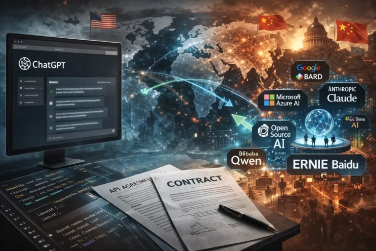 Сем Альтман та логотип OpenAI на фоні Пентагону — військова співпраця у сфері ШІ