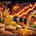 Ілюстрація зростання світових цін на зерно та рослинні олії на тлі стрибка цін на нафту