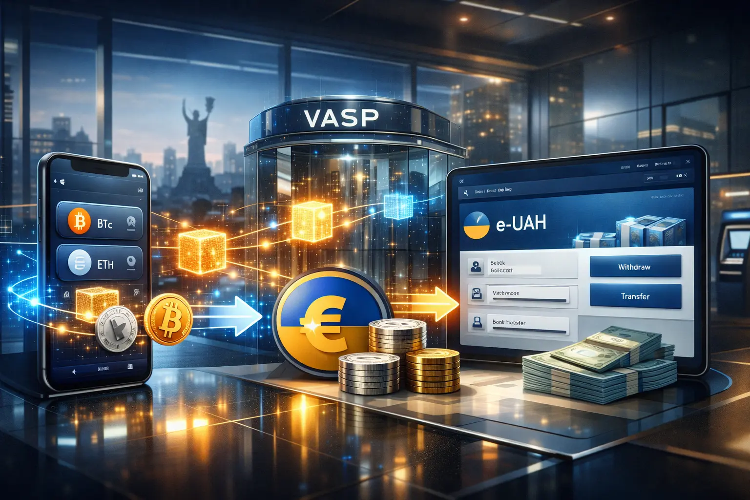 Вивід крипти на карту через ліцензований VASP у 2026 році