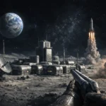 Ілюстрація концепту військової бази США на Місяці — Project Horizon